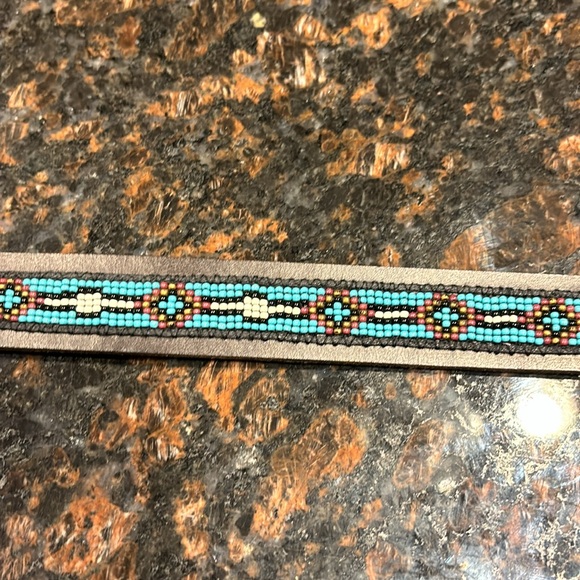 Lucky Brand Brown Beaded Belt - Picture 3 of 5